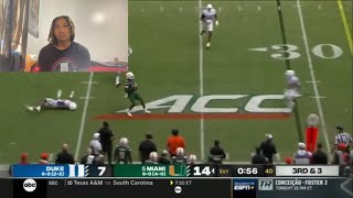 MOST Nonchalant QB EVER   5 Miami Hurricanes Vs Duke [upl. by Jeramie651]