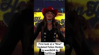 First look at a New Updated Fallon Henley in wwe2k24 [upl. by Nyad492]