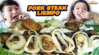 Pork Steak Liempo MUKBANG PINOY FOOD MUKBANG AJACK IN TANDEM mukbang viral porksteak bistek [upl. by Jerrome]