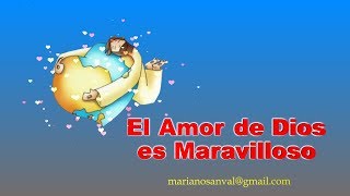 EL AMOR DE DIOS ES MARAVILLOSO VERSION KARAOKE CON VOZ GUIA KARAOKE KIDS [upl. by Urbano]