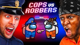 SIDEMEN AMONG US COPS VS ROBBERS ROLES [upl. by Rihana392]