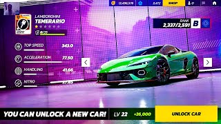 Asphalt Unite  Lamborghini Temerario  Car  Unlock and Upgrade  Walkthrough 2024 asphalt [upl. by Anegal677]