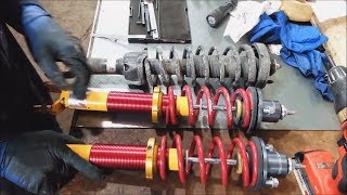 19962000 Civic Koni Ground Control lowering kit Install [upl. by Zaremski]