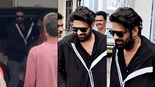 Darling Prabhas Off From Hyderabad Spotted  Airport  kalki2898ad [upl. by Eico]