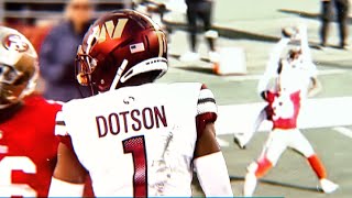 Jahan Dotson Highlights vs 49ers 2022  STUD [upl. by Eilarol78]