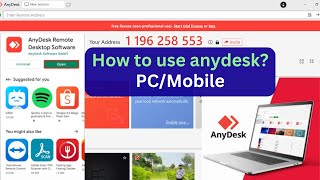 How to Use Anydesk on PC amp Mobile  Quick Tutorial [upl. by Gold684]