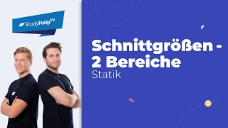 Schnittgrößen bestimmen  2 Bereiche Technische Mechanik StudyHelp [upl. by Amaras]