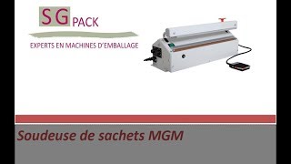 Soudeuse de sachet à cycle automatique MGM [upl. by Joell889]