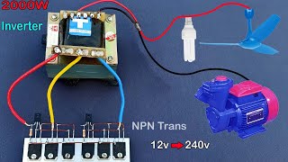 Powerful 2000W Iverter  12v to 240v  How to Make Simple Powerful Inverter Sine Wave Modyfied [upl. by Renba411]