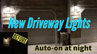 We Upgraded Our Driveway Lights with Sunlight sensor lights [upl. by Amolap905]