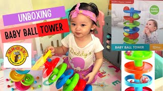 UNBOXING BABY BALL TOWER MR DIY  Baby 12m [upl. by Oberheim]