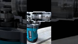 The Working Principle of Rotary Hammer Drills Gear and Piston Operations powertools mechanics [upl. by Gregor]