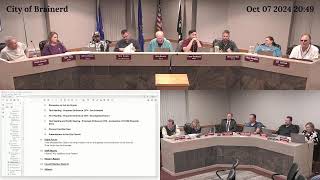 City of Brainerd  City Council  1072024 [upl. by Dimitri998]