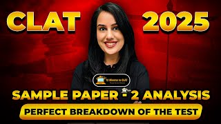 CLAT 2025 Sample Paper  2  Perfect Analysis  Kriti Bhatnagar [upl. by Wade]