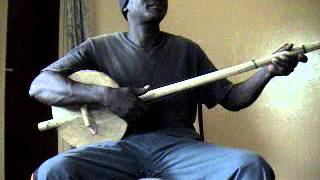 Ekona Diatta Plays a Medly of Songs on the Jola Akonting a Banjo Ancestor [upl. by Gut]