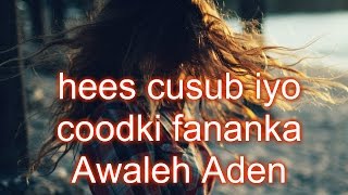 Awaleh Aden 2016 Ahlaam lyrics [upl. by Jerrold]