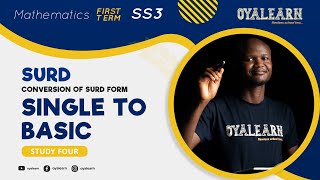 SS 3  MATHEMATICS  SURD  CONVERSION OF SINGLE SURD FORM TO BASIC SURD FORM  4 [upl. by Yzdnil]