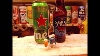 Heineken 5 Vs Sam Adams Boston Lager 5  Taste Challenge Thursday [upl. by Opportuna]