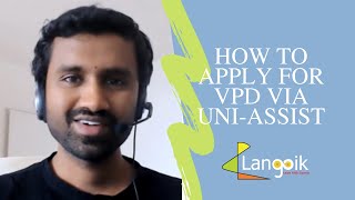 How to apply for VPD via uniassist I What is VPD I Langoik [upl. by Ena]