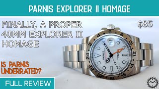 Parnis 40mm Explorer II homage [upl. by Selmore]