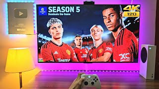 Efootball 2024 New Update Season 5 Xbox Series S  120FPS [upl. by Ventre]