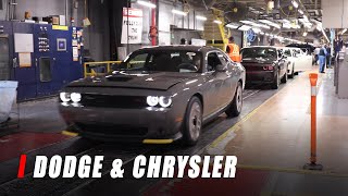 Final Dodge Challengers Chargers And Chrysler 300s Roll Off The Production Line [upl. by Willey217]