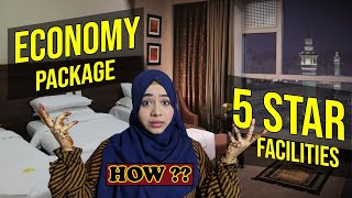 Economy Package main 5 Star Facilities 😲  Watch before you go on Umrah trip 🕋  Umrah Guide 2023 [upl. by Adnilemre442]