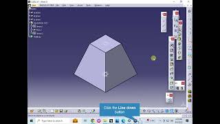 CATIA multi section solid 1 [upl. by Ecyle]