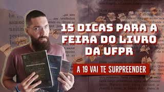 15 dicas de livros incríveis para a Feira do Livro 2022 UFPR  A 19ª te fará chorar  João Carvalho [upl. by Anna-Diane]