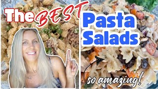 2 OF THE BEST PASTA SALAD RECIPES  PERFECT COOKOUT FOOD [upl. by Netnilc987]