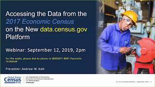 The 2017 Economic Census First Look  How to Access It On data census gov [upl. by Oikim]