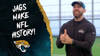 Jacksonville Jaguars Make NFL History with the first ever Draft Pick LIVE From Ireland nfldraft [upl. by Anitsirhc]