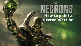 Warhammer 40000 How to paint a Necron Warrior [upl. by Bertold]