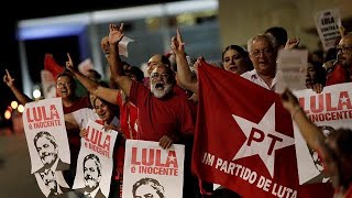 Brasilien Tausende demonstrieren für ExPräsidenten Lula [upl. by Arretahs130]