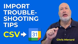 Import CSV into Google Calendar  7 Troubleshooting tips  Fix importing problems [upl. by Eniaj2]