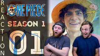 SOS Bros React  One Piece Netflix Season 1 Episode 1  Romance Dawn [upl. by Patty984]