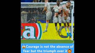 Courage is not the absence of fear😱 football shorts milan atalanta juventus seriea [upl. by Erfert]