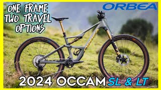 New Orbea occam 2024  spans XC to enduro with 140mm SL and 150mm LT models [upl. by Kilam]