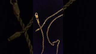 Nuragoldebay14K Solid Rope Chain amp Bayam Jewelry 10K Praying Hands Pendant [upl. by Ynnattirb896]