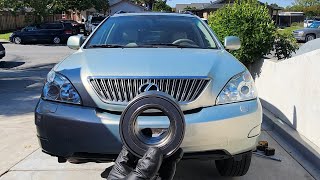 Lexus RX 330  Front Wheel Bearing Replacement [upl. by Aihtnys]