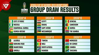 Draw Results CAF AFCON Africa Cup of Nations 2023 Group Stage [upl. by Aicilic]