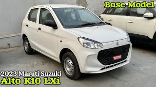 Maruti Suzuki Alto k10 Lxi ❤️ Alto K10 Base Model 2023 [upl. by Leoline338]