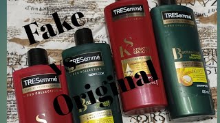 Tresemme Shampoo Fake vs Original [upl. by Ulani]