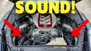 Nissan GTR Stock Intake vs AAM Cold Air Intake SOUND [upl. by Cairistiona]