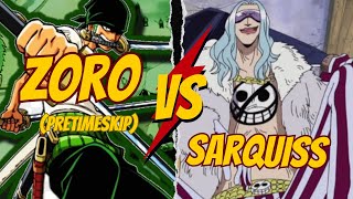 Zoro vs Big knife Sarquiss onepiece anime viralvideo animeedit animebattle viralanimes ai [upl. by Ydnih]