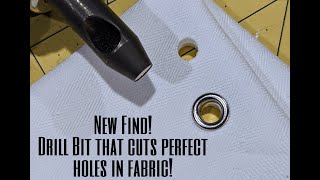 EASIEST way to make holes for grommets amp eyelets in thick layered fabric Corsets Home Decor etc [upl. by Liv]