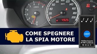 COME SPEGNERE la Spia Motore dellAuto con Questo Accessorio Economico [upl. by Brod]