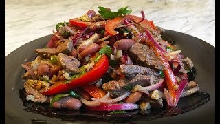 Салат Тбилиси  Салат Без Майонеза  Мясной Салат  Meat Salad  თბილისი სალათი [upl. by Barton]