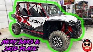 Honda Talon 1000X4 Nerf Bars amp Skid Plate Install  Super ATV [upl. by Raynor637]