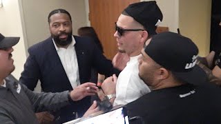 Nate Diaz IMMEDATELY AFTER Jorge Masvidal BRAWL GOES AT IT AGAIN as Security RESTRAINS amp SEPARATES [upl. by Yanetruoc839]